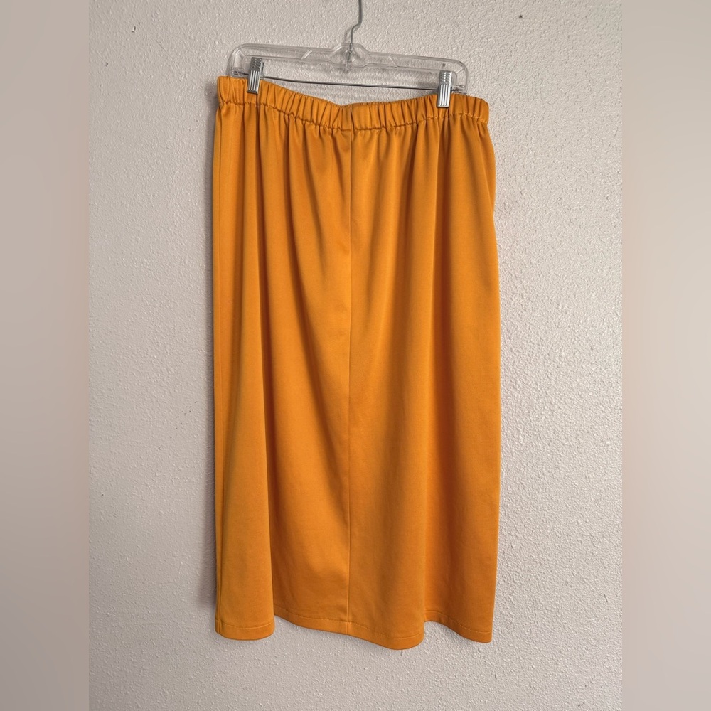 Women's Orange Midi Skirt